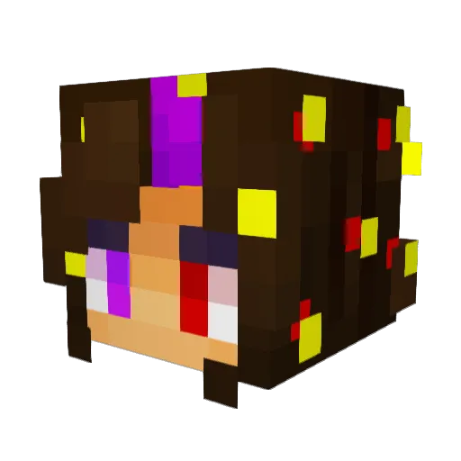 Anderish Minecraft avatar head, 3D render