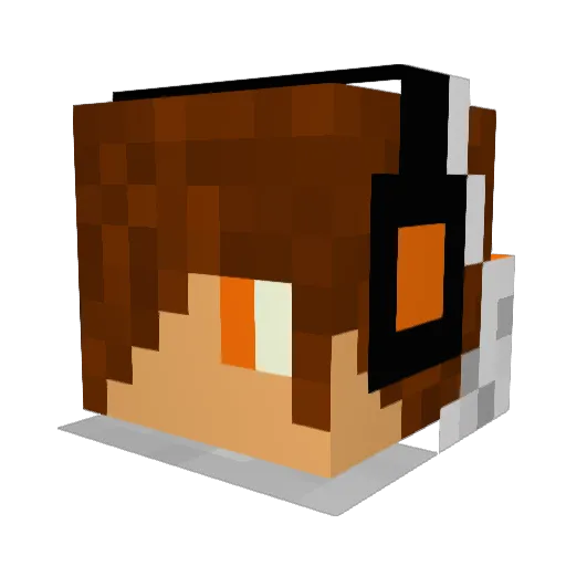 Anderloni Minecraft avatar head, 3D render