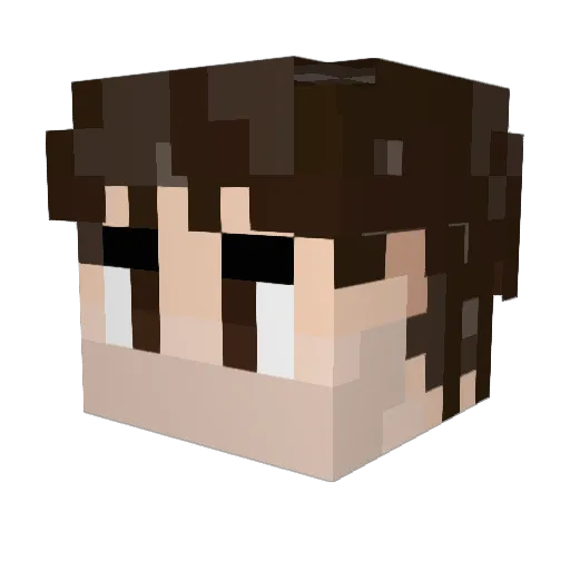 Andern_ Minecraft avatar head, 3D render