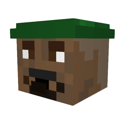 Anderrrrrr Minecraft avatar head, 3D render