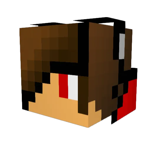 Anders120202 Minecraft avatar head, 3D render