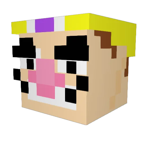 Anders123456789 Minecraft avatar head, 3D render
