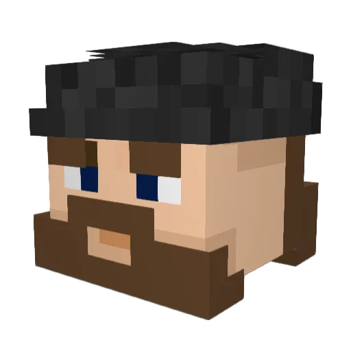 AndersBlomdal Minecraft avatar head, 3D render