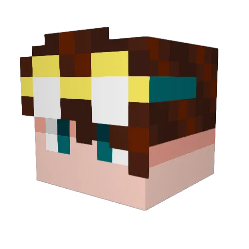 AndersWTJ Minecraft avatar head, 3D render