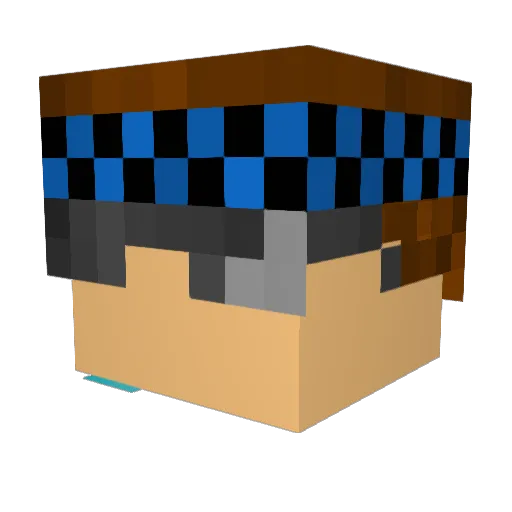 AndersWichtig Minecraft avatar head, 3D render