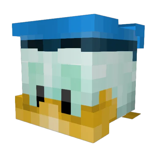 Andersand5 Minecraft avatar head, 3D render