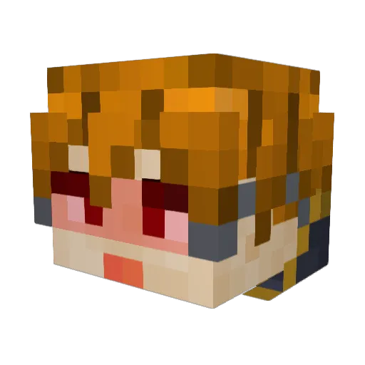 Anderson_Yang Minecraft avatar head, 3D render