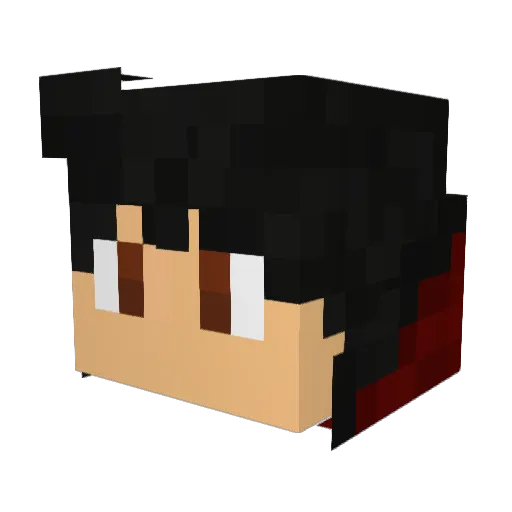 Anderswille Minecraft avatar head, 3D render