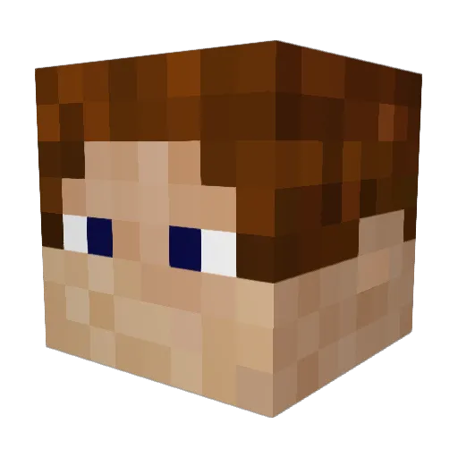Andew15 Minecraft avatar head, 3D render