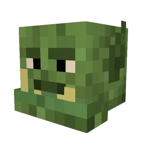 Andew2 Minecraft avatar head, 3D render