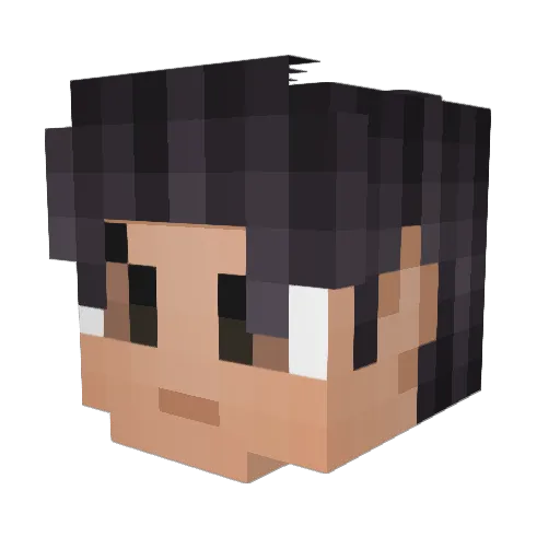 Andhy154 Minecraft avatar head, 3D render