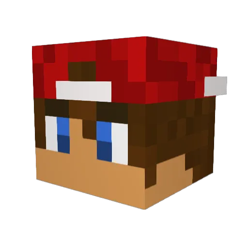 Andi00058 Minecraft avatar head, 3D render