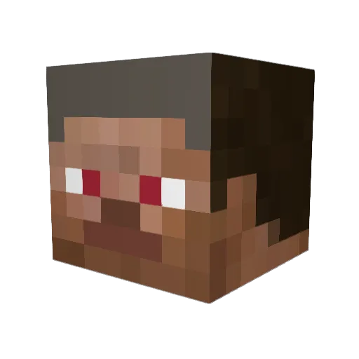 Andi0612 Minecraft avatar head, 3D render
