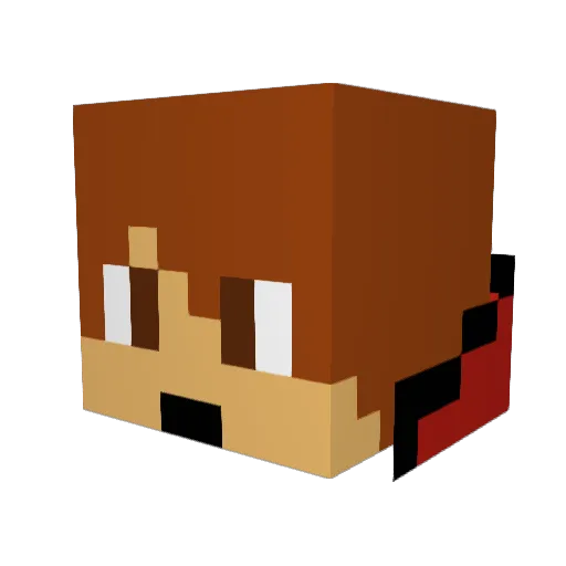 Andi778 Minecraft avatar head, 3D render