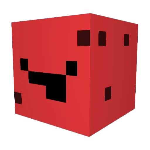 AndiAnanas Minecraft avatar head, 3D render