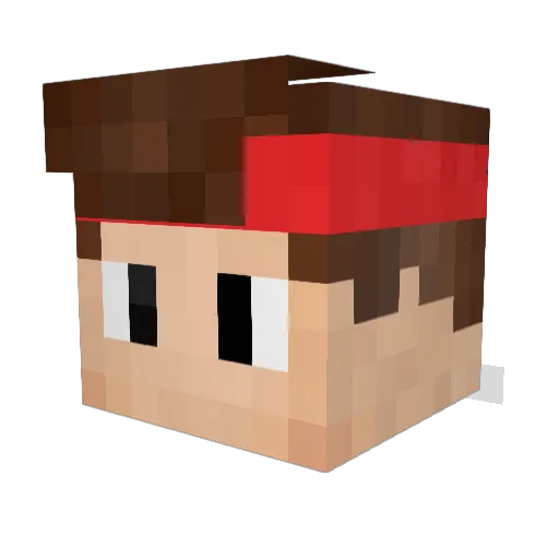 AndiAndiAndi Minecraft avatar head, 3D render