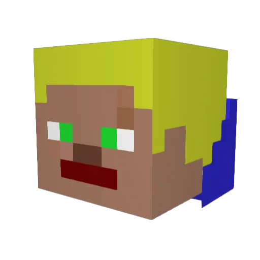 Andi_2006 Minecraft avatar head, 3D render