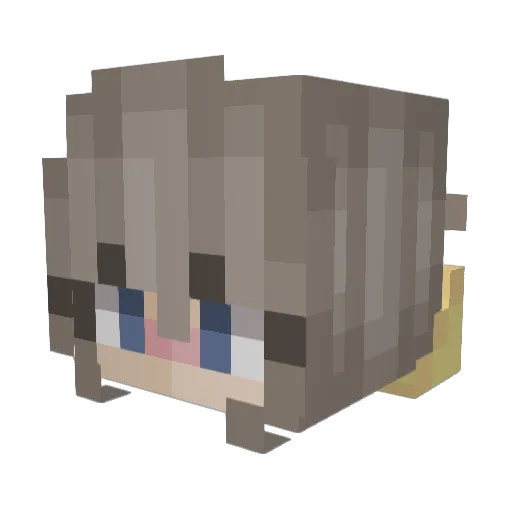 Andi_4 Minecraft avatar head, 3D render