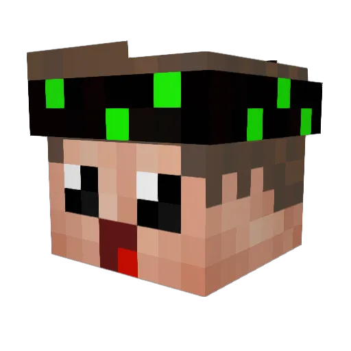 Andi_KPKP Minecraft avatar head, 3D render