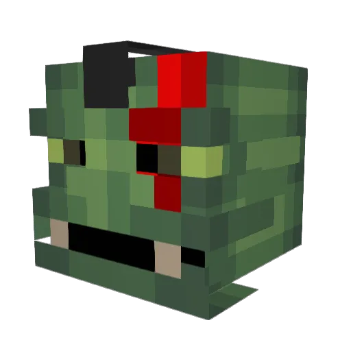 Andi_The_Duck Minecraft avatar head, 3D render