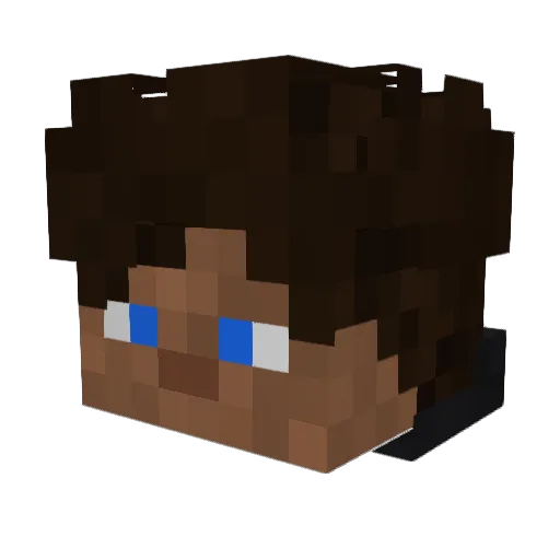 Andi_xoxo Minecraft avatar head, 3D render