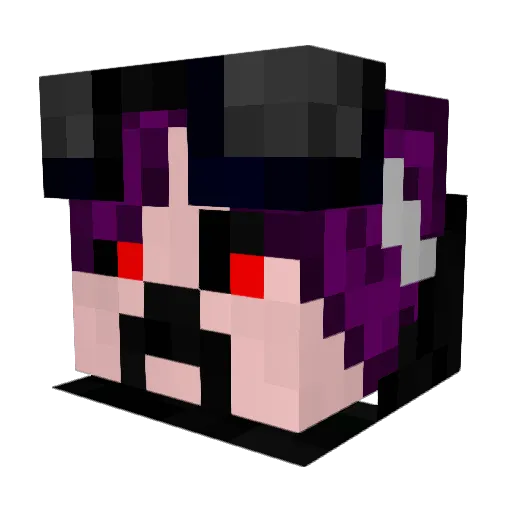 AndiePandy94 Minecraft avatar head, 3D render
