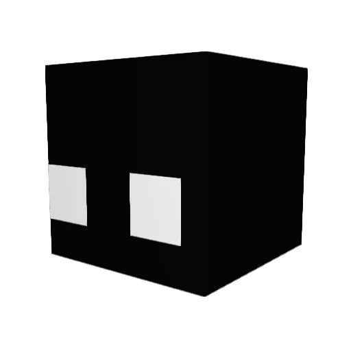 AndiiOfficial Minecraft avatar head, 3D render