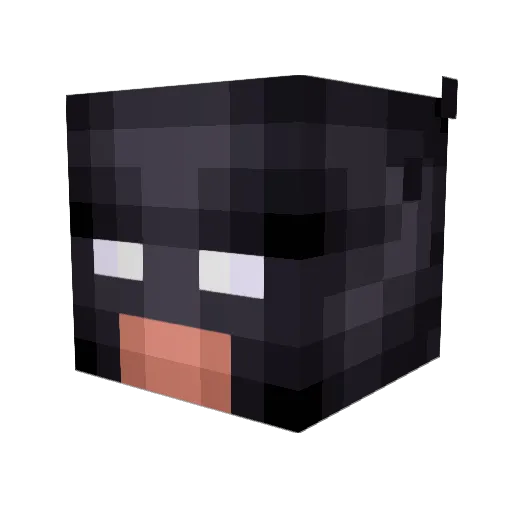 Andikun Minecraft avatar head, 3D render