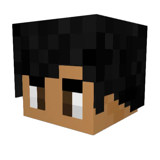 Andimaze Minecraft avatar head, 3D render