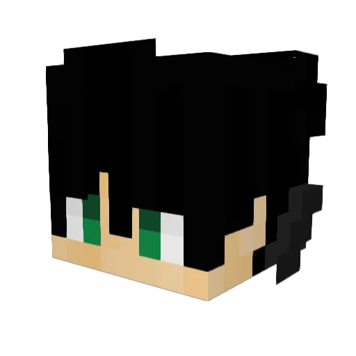 Andir_i Minecraft avatar head, 3D render