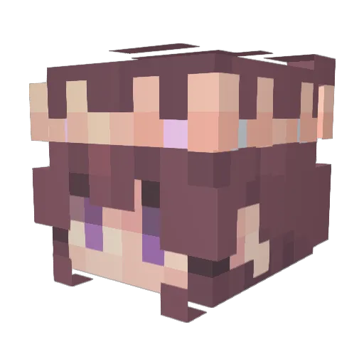 Andittaa Minecraft avatar head, 3D render