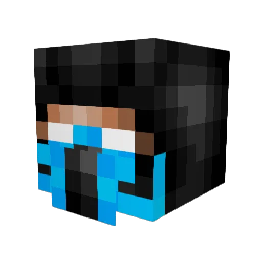 Ando154 Minecraft avatar head, 3D render