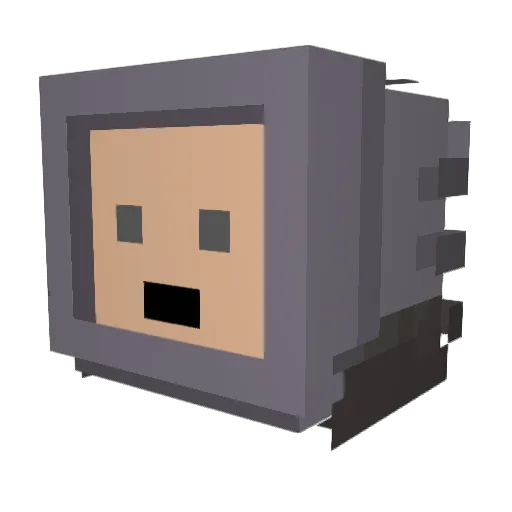 Ando_24 Minecraft avatar head, 3D render