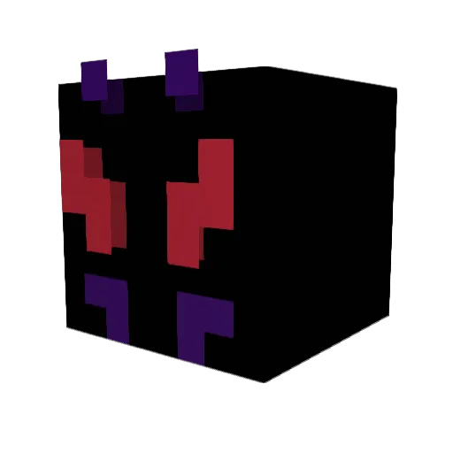 Andomize Minecraft avatar head, 3D render