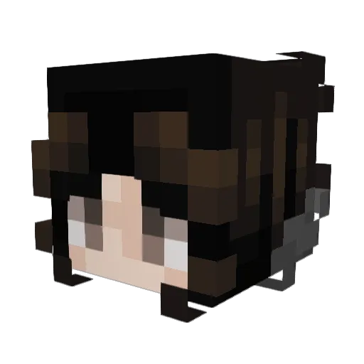 Andoppu Minecraft avatar head, 3D render