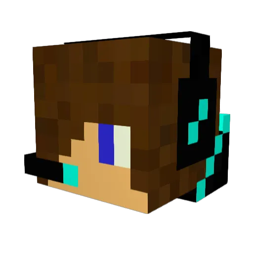 Andoro567 Minecraft avatar head, 3D render