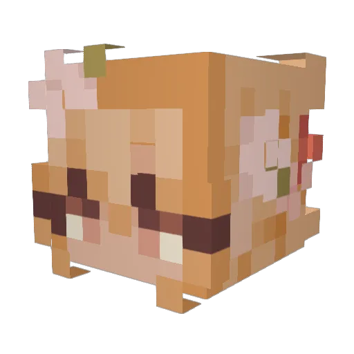 Andr0m3da_x Minecraft avatar head, 3D render
