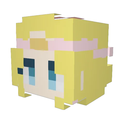 Andr3as Minecraft avatar head, 3D render