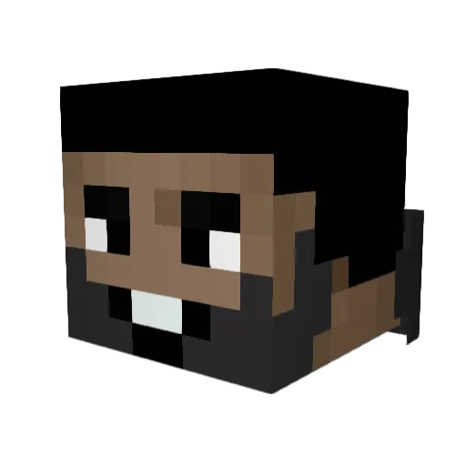 Andr3s1701 Minecraft avatar head, 3D render