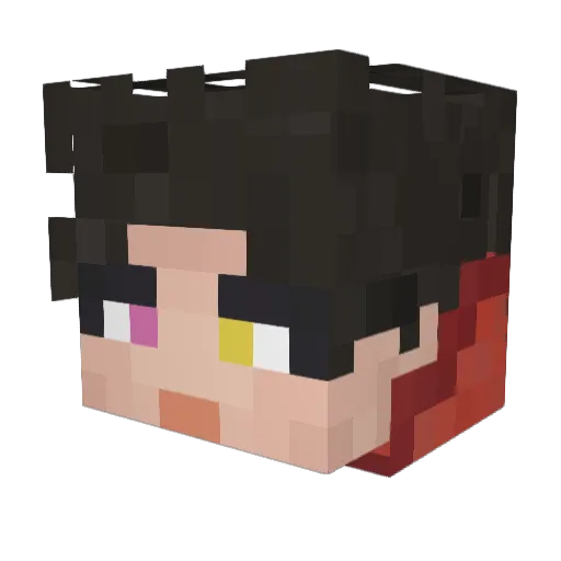 Andr3s484 Minecraft avatar head, 3D render