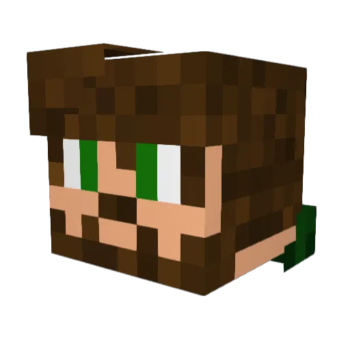 Andr3w_27 Minecraft avatar head, 3D render