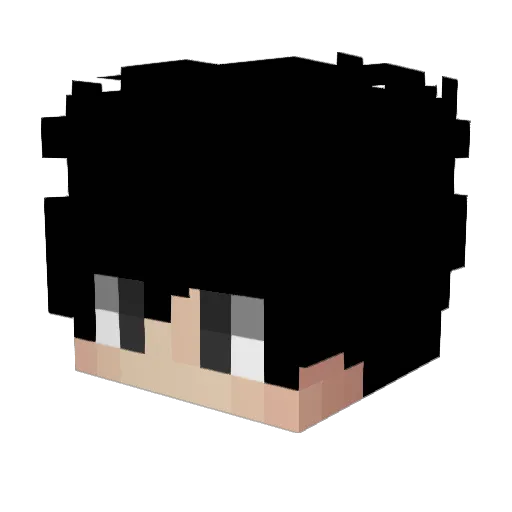 AndrKev Minecraft avatar head, 3D render