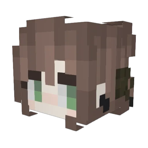 AndraXD Minecraft avatar head, 3D render