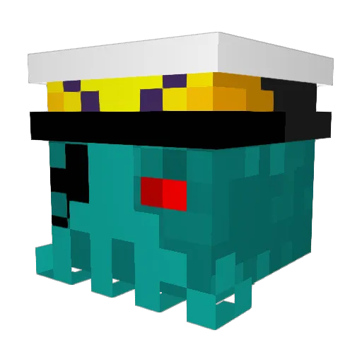 Andracifus Minecraft avatar head, 3D render