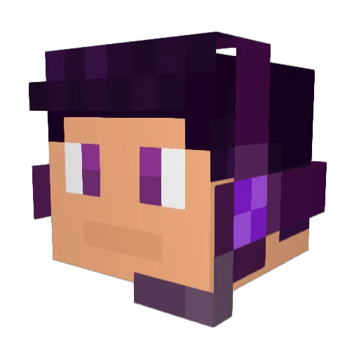 Andragon_Boy Minecraft avatar head, 3D render