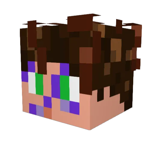 Andre015 Minecraft avatar head, 3D render