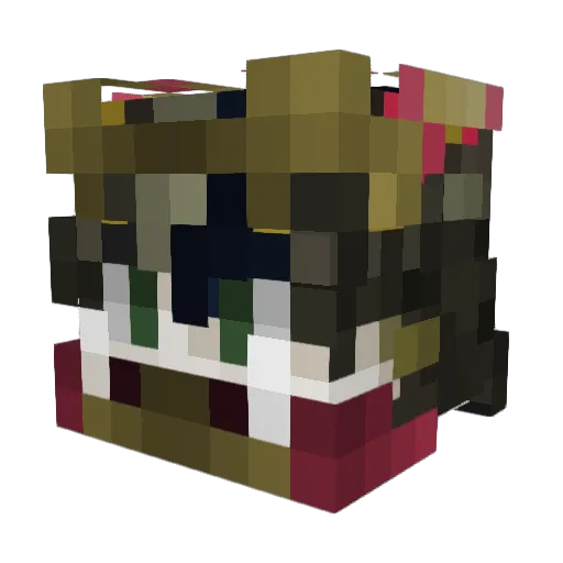 Andre8008 Minecraft avatar head, 3D render