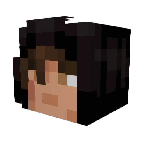 AndreBR876 Minecraft avatar head, 3D render