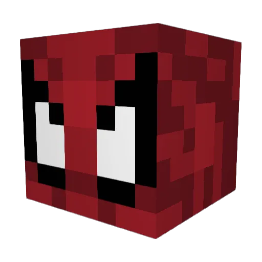 AndreClaps Minecraft avatar head, 3D render