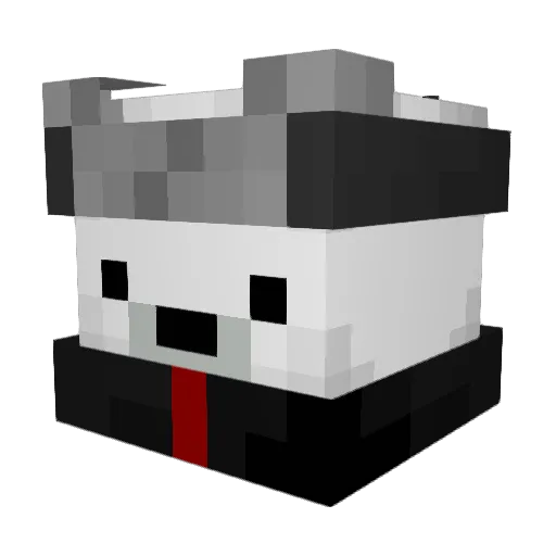 AndrePawer Minecraft avatar head, 3D render